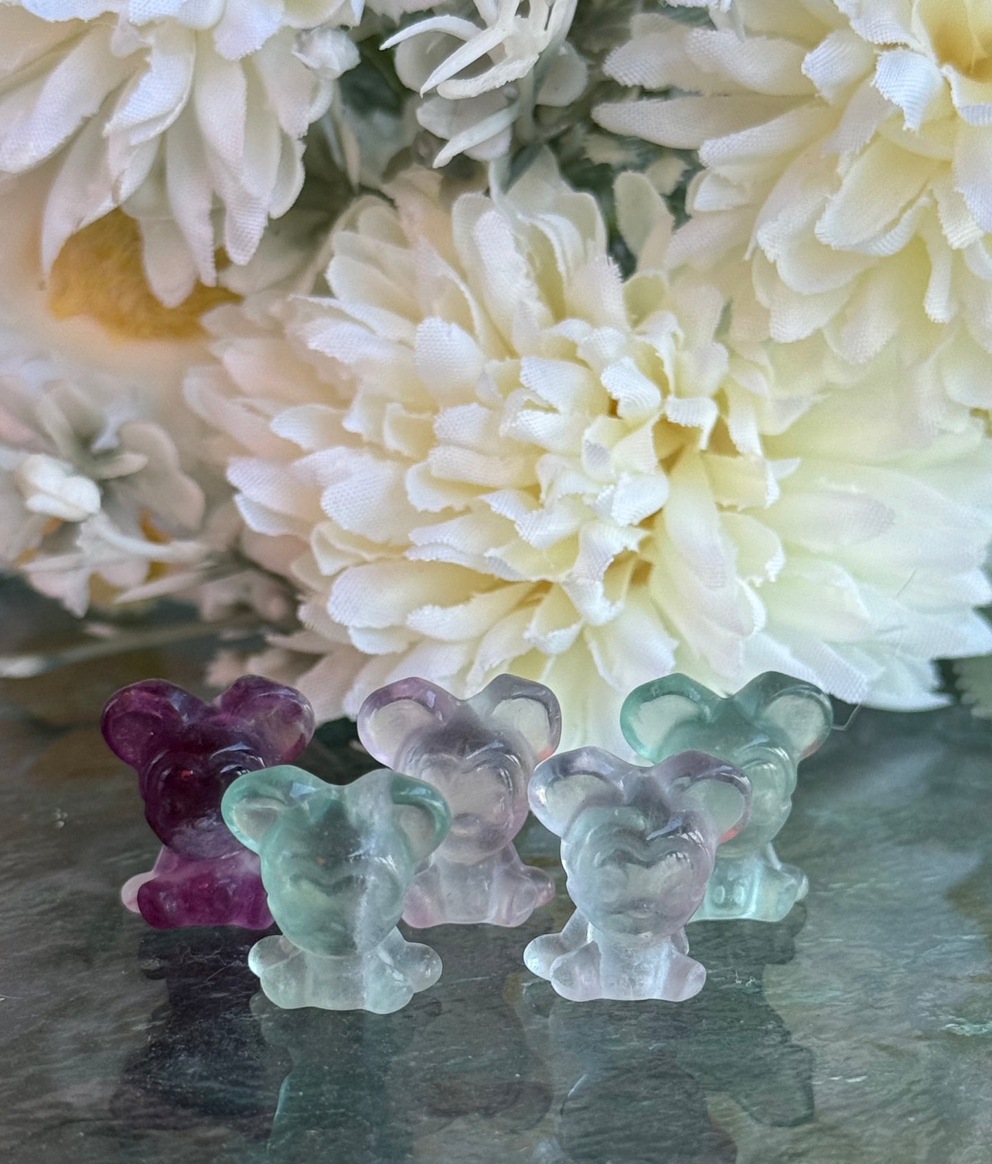 Mini fluorite carvings