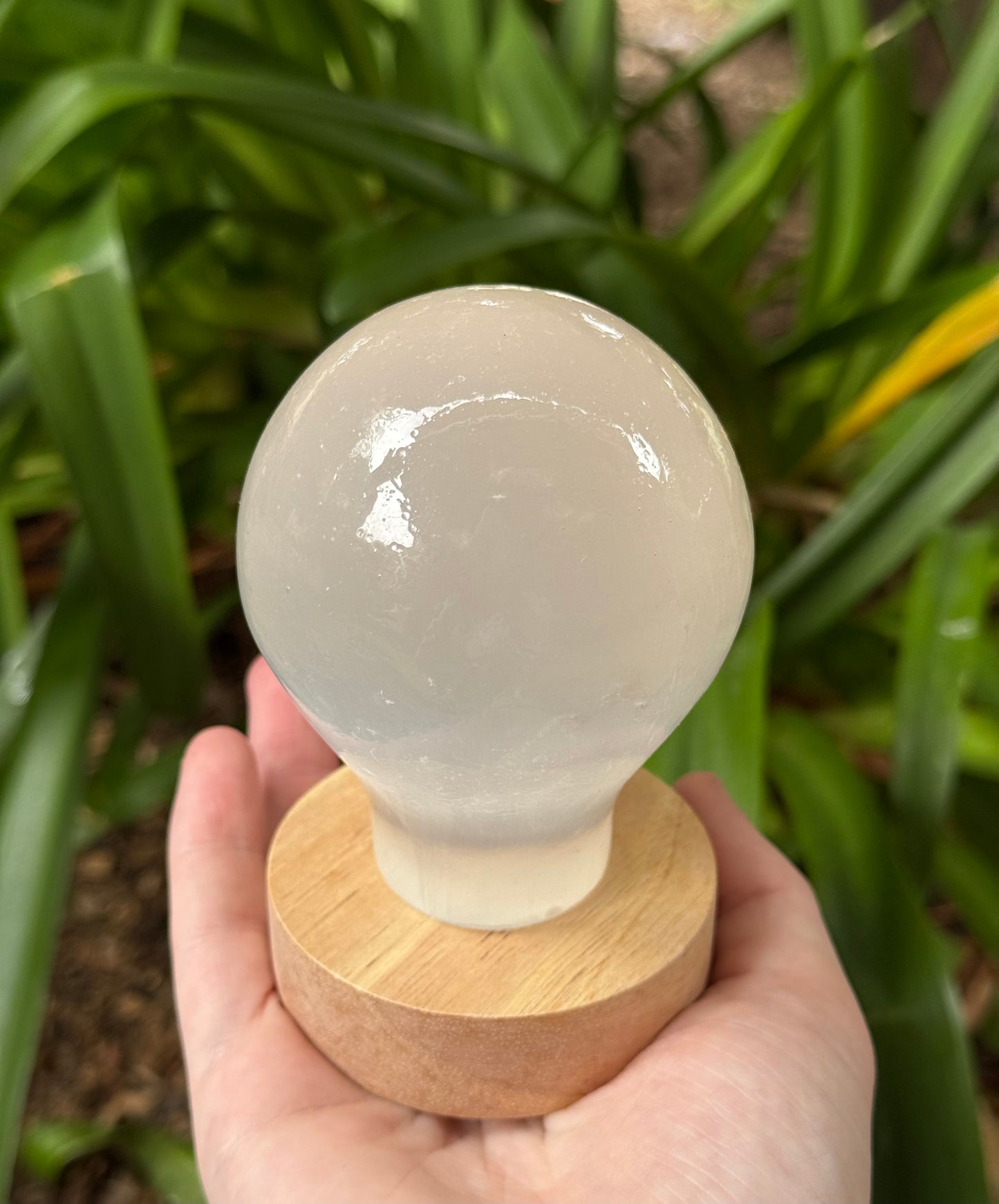 Selenite Lightbulb Lamp