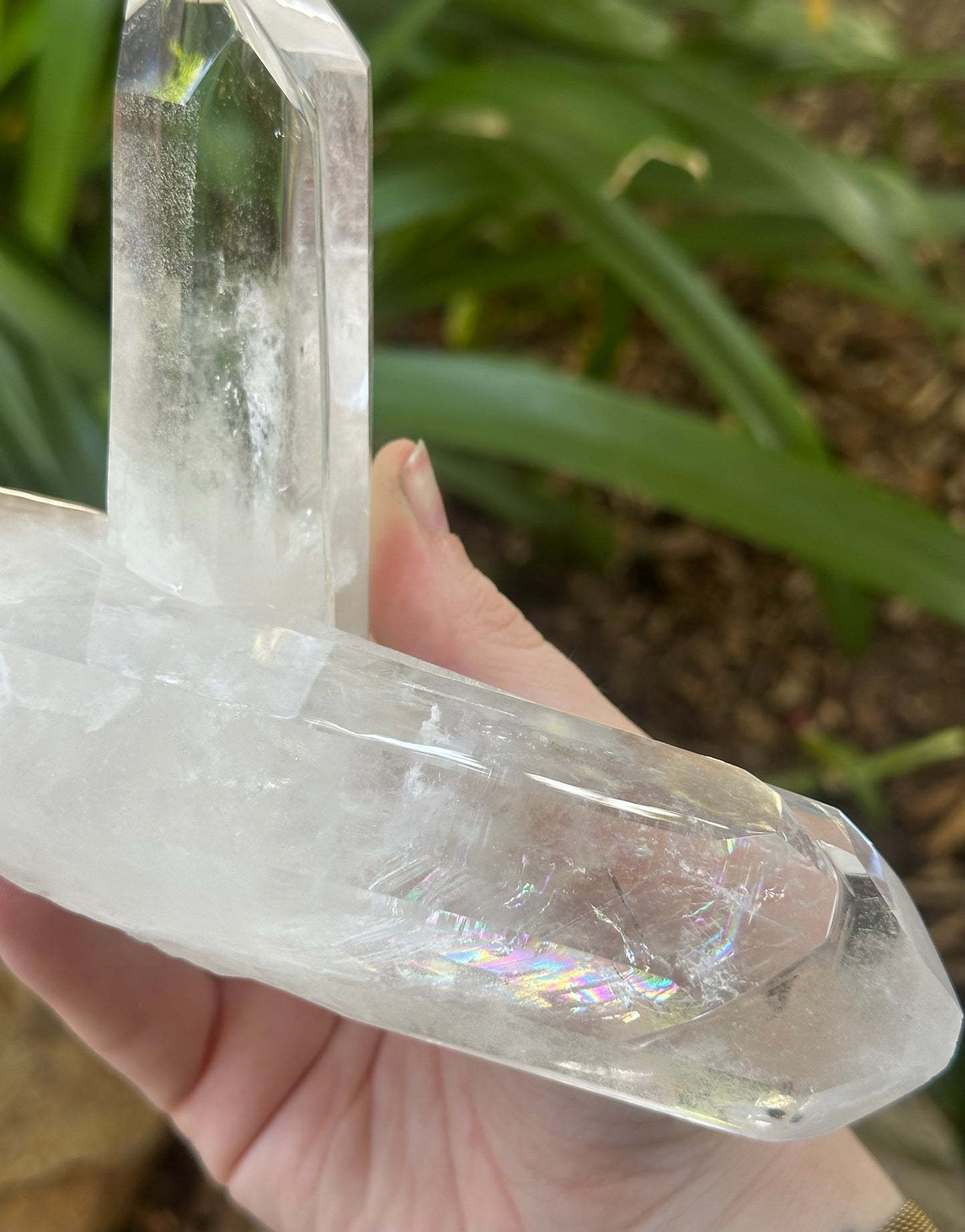 Double Point High Grade Clear Quartz