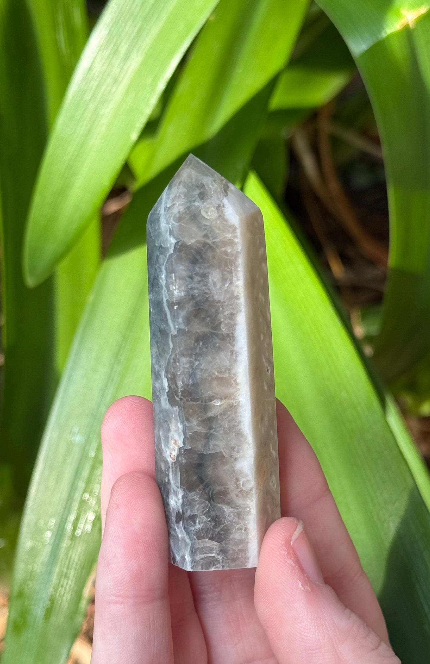 Fluorite in Calcite Points