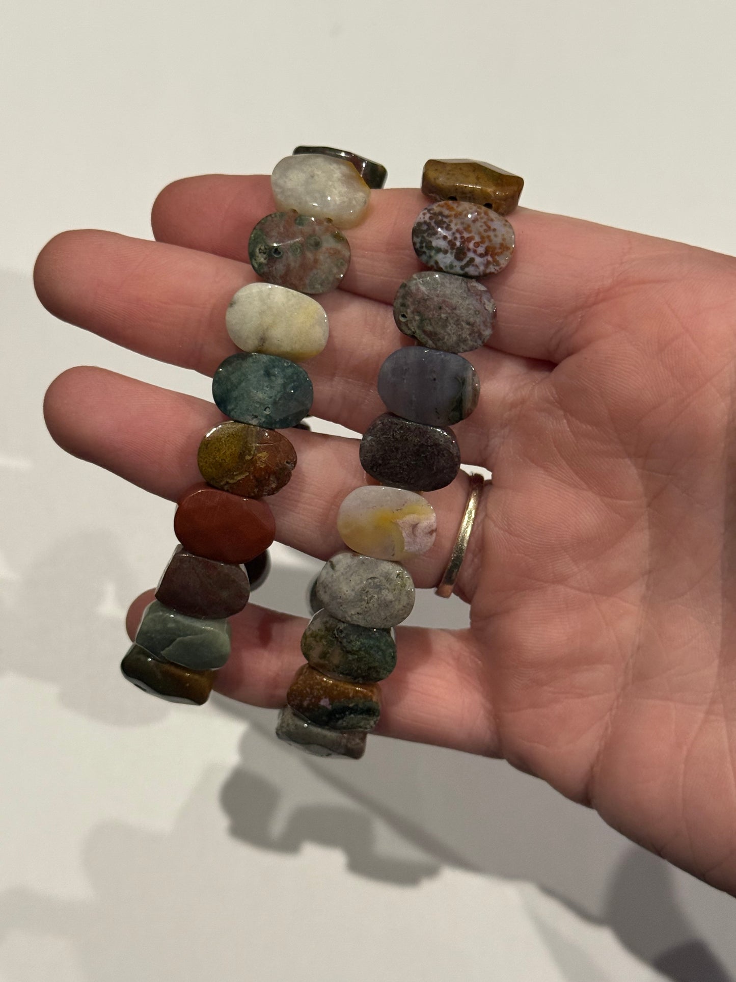 Oval Faceted Bracelets