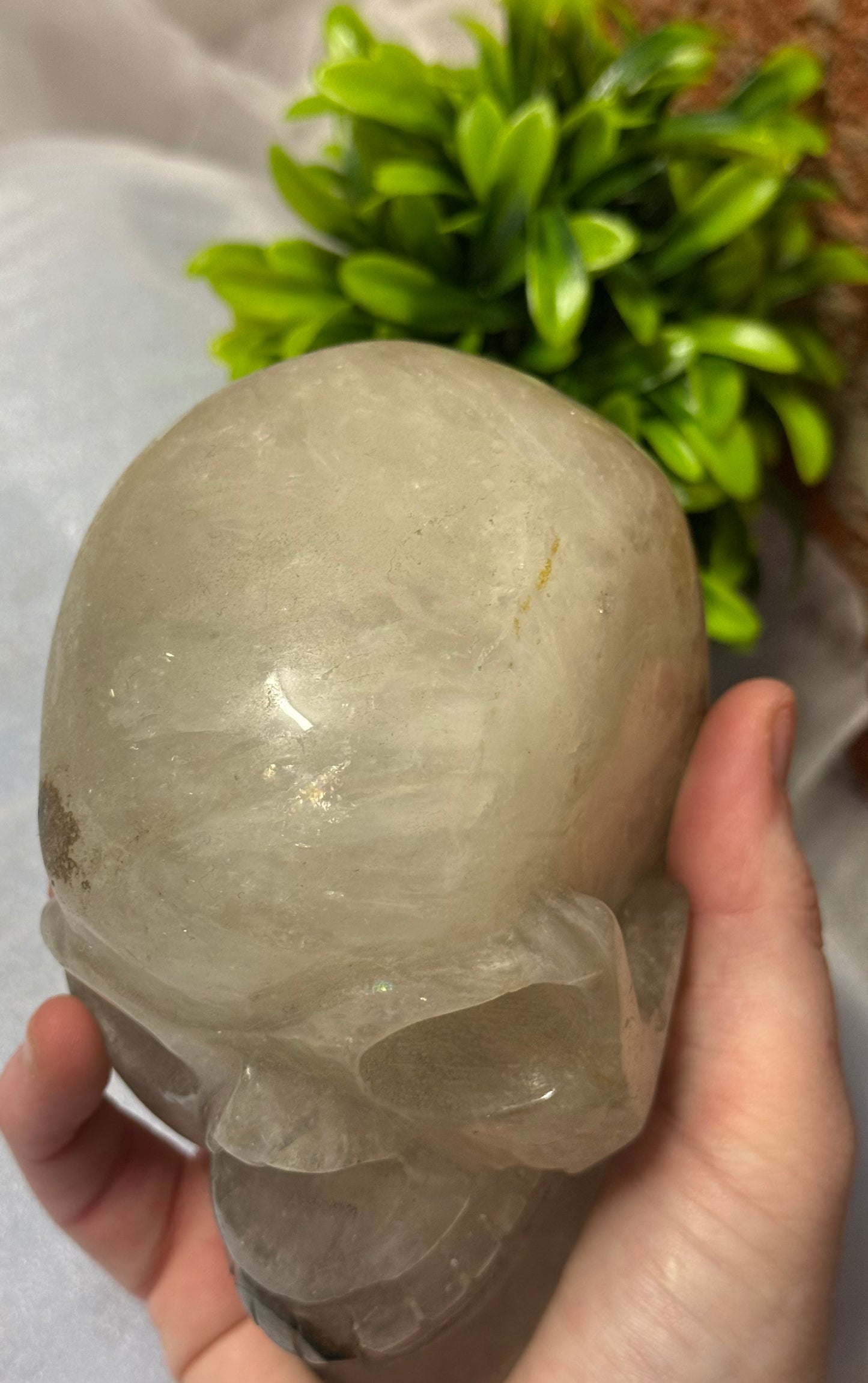 Quartz with Agate Skull