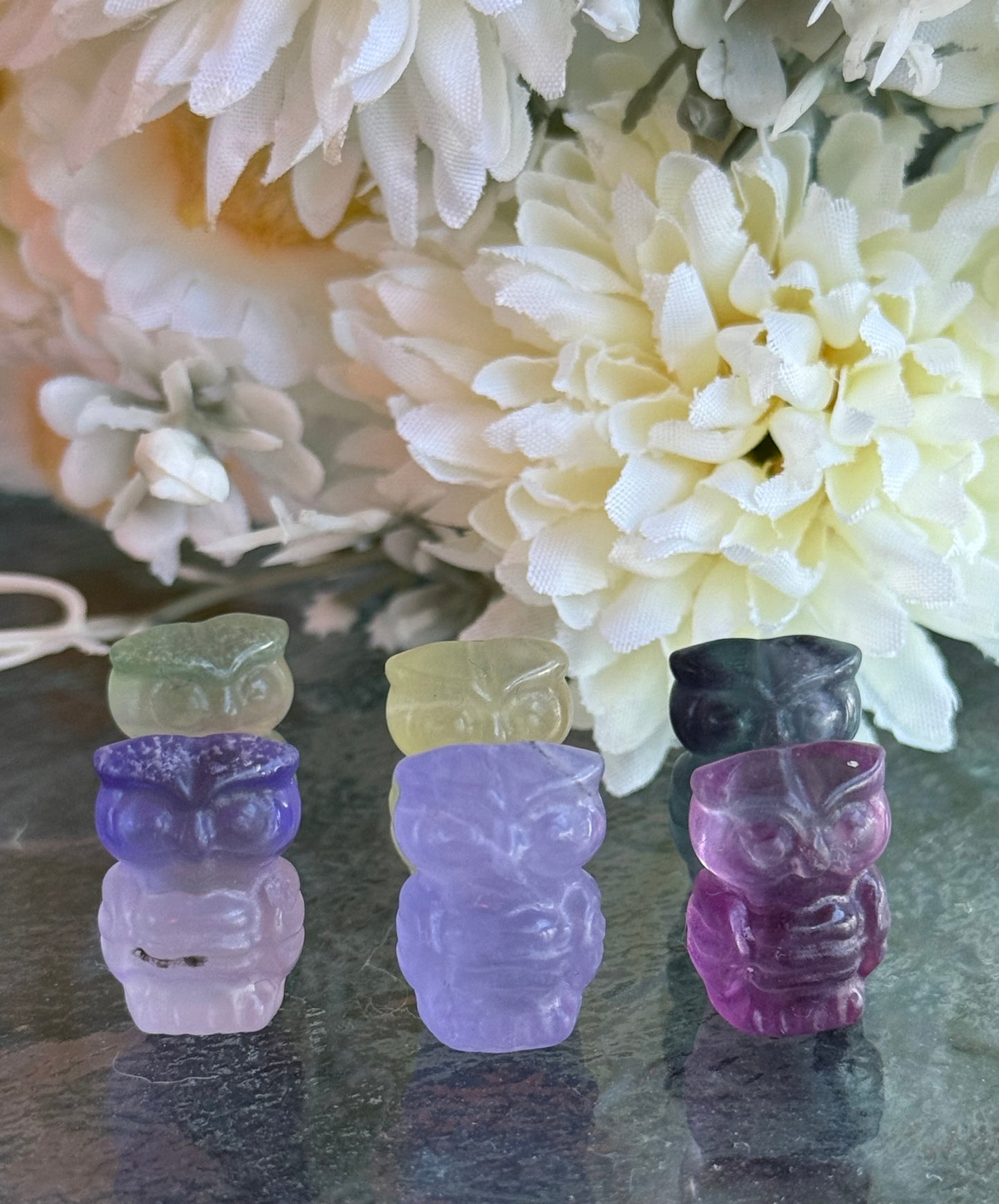 Mini fluorite carvings