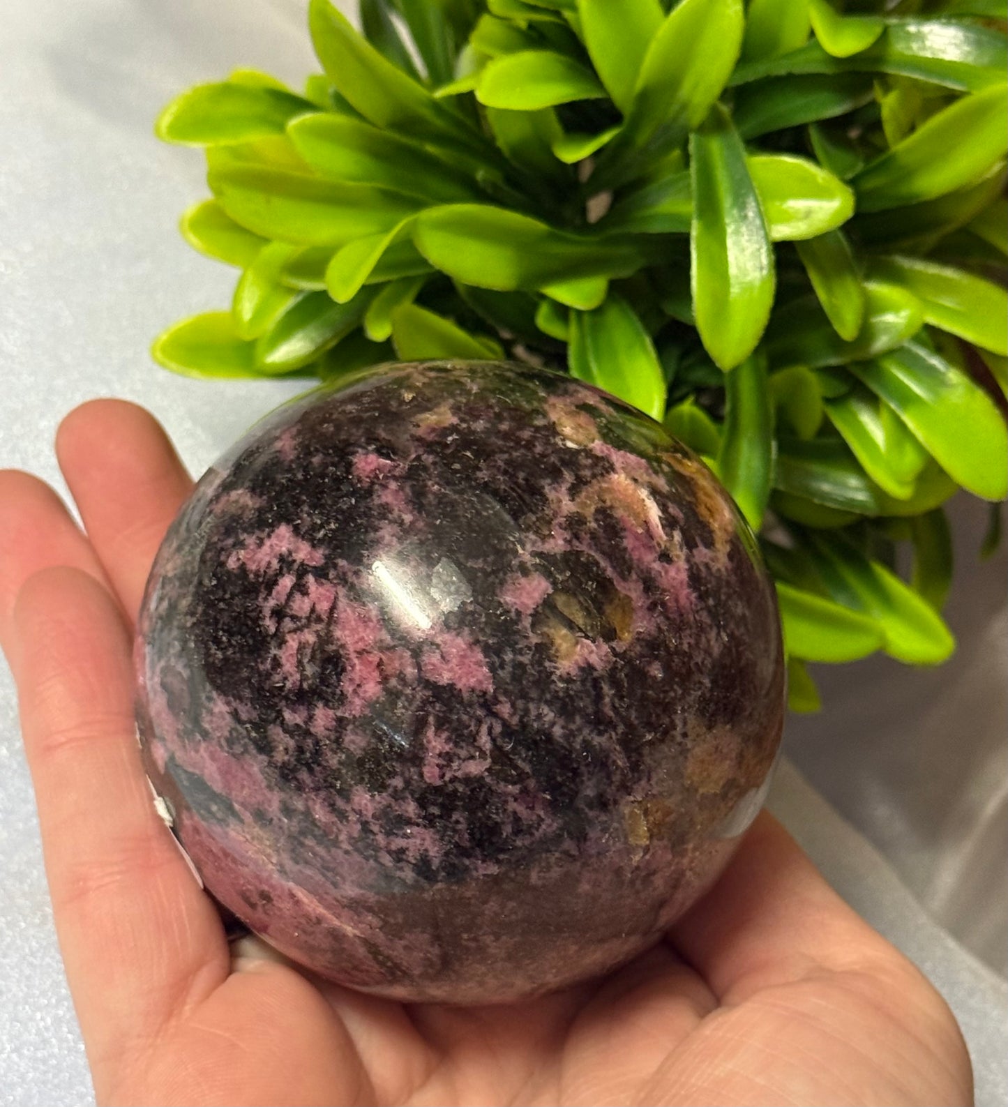 Rhodonite Sphere