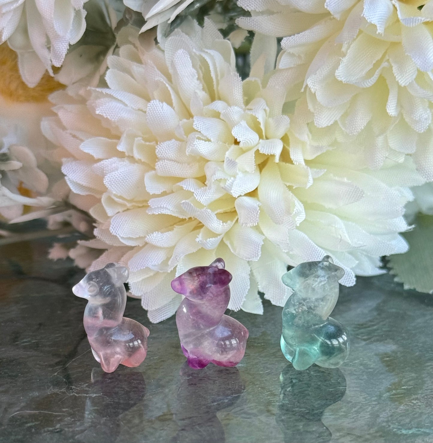 Mini fluorite carvings