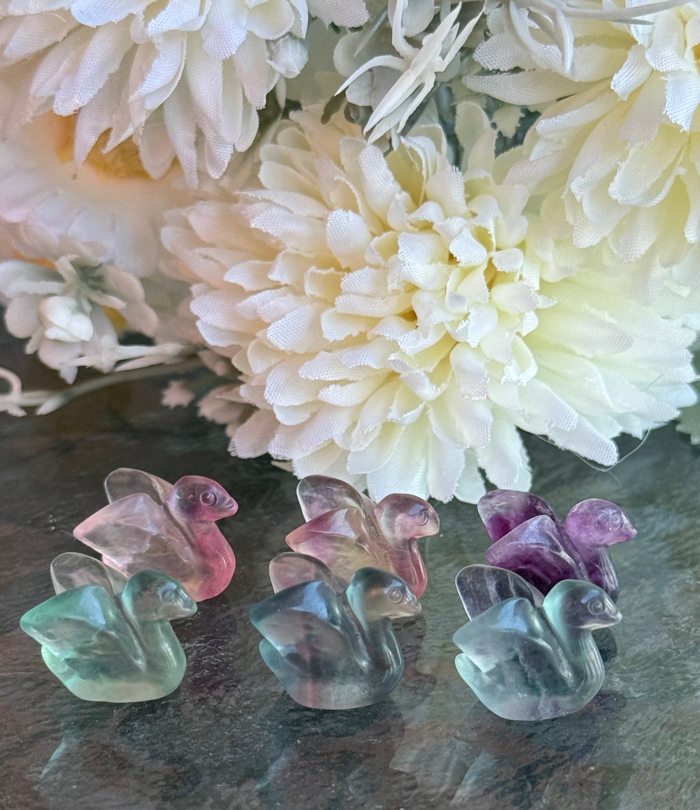 Mini fluorite carvings