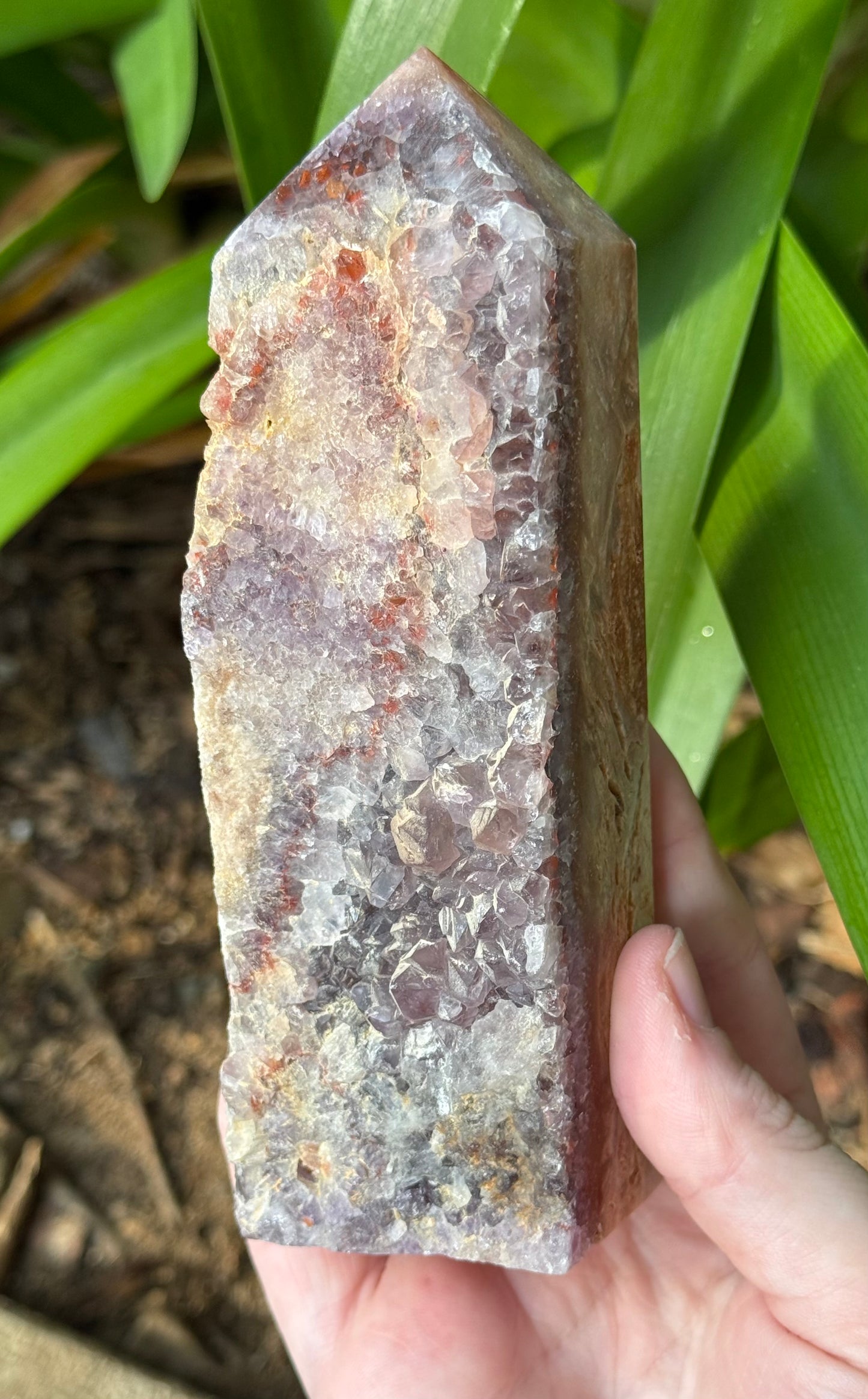 Raw Fluorite on Matrix Towers