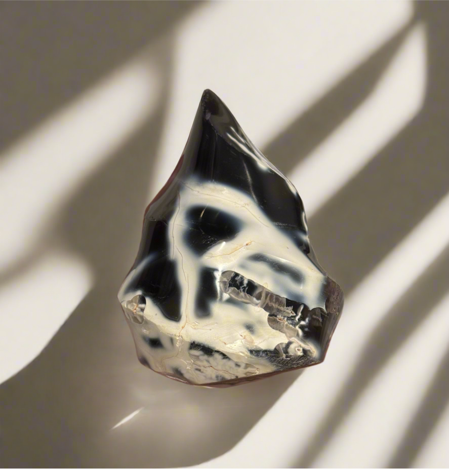 Orca Agate Flames