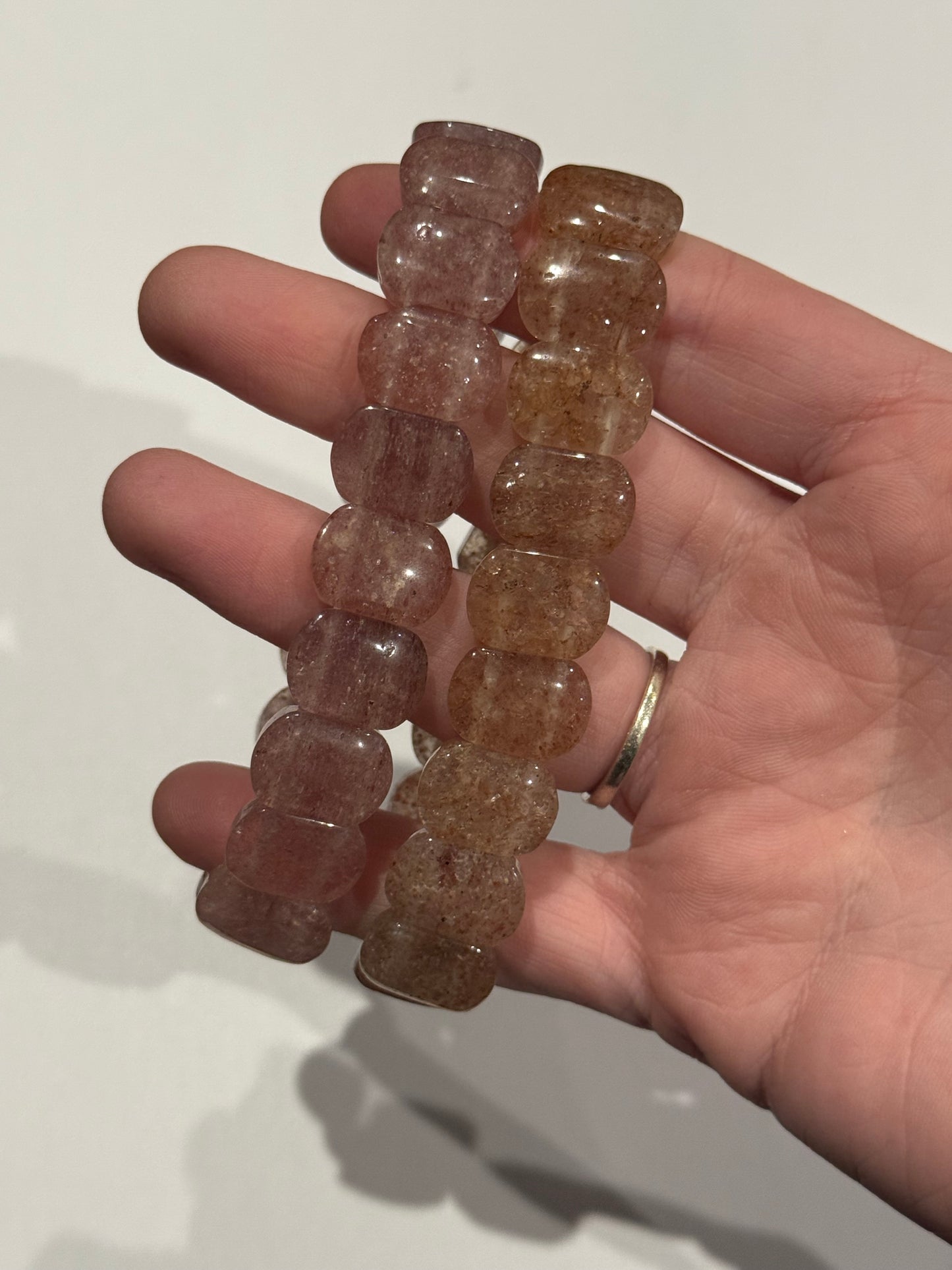 Oval Faceted Bracelets