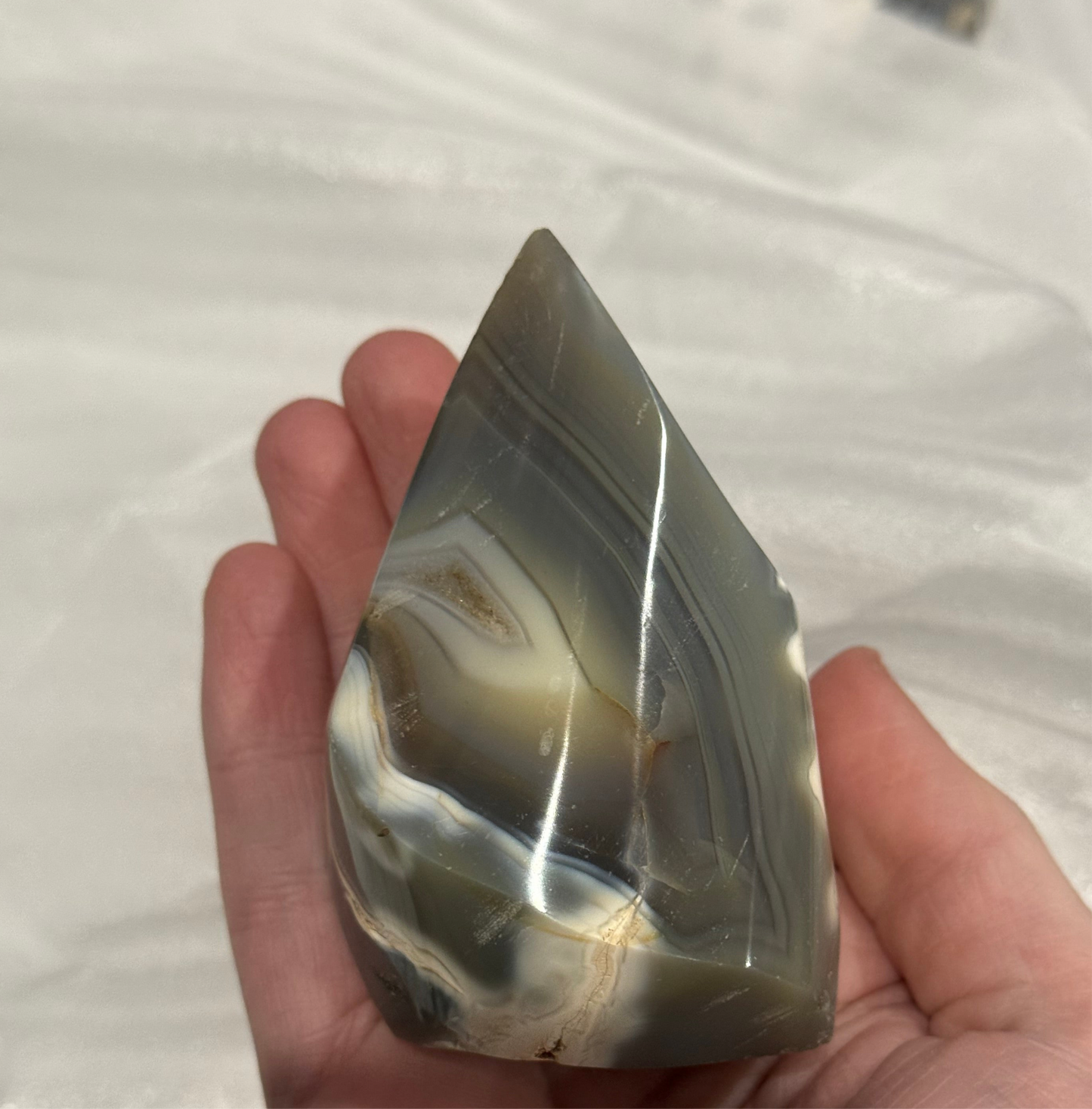 Orca Agate Flames