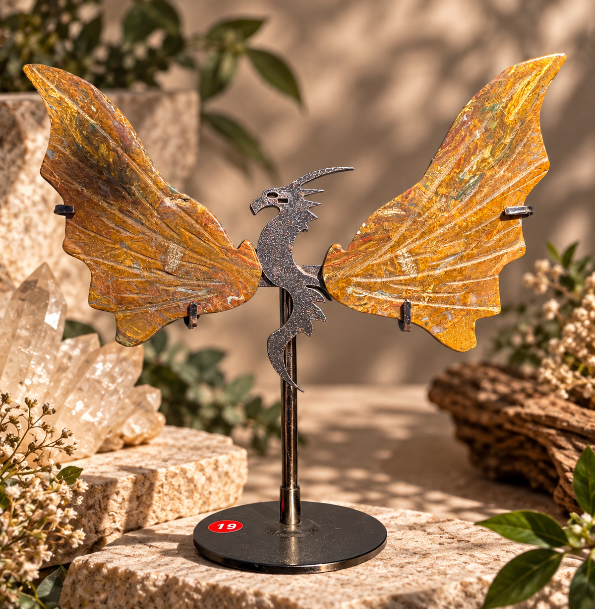 Ocean Jasper Dragon Wings