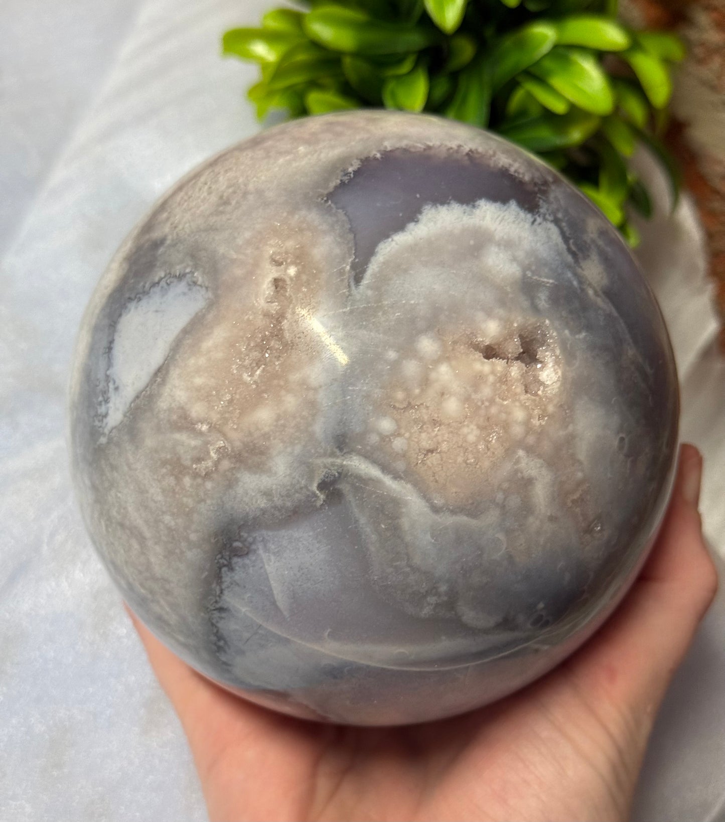 Pink Amethyst/Agate Sphere