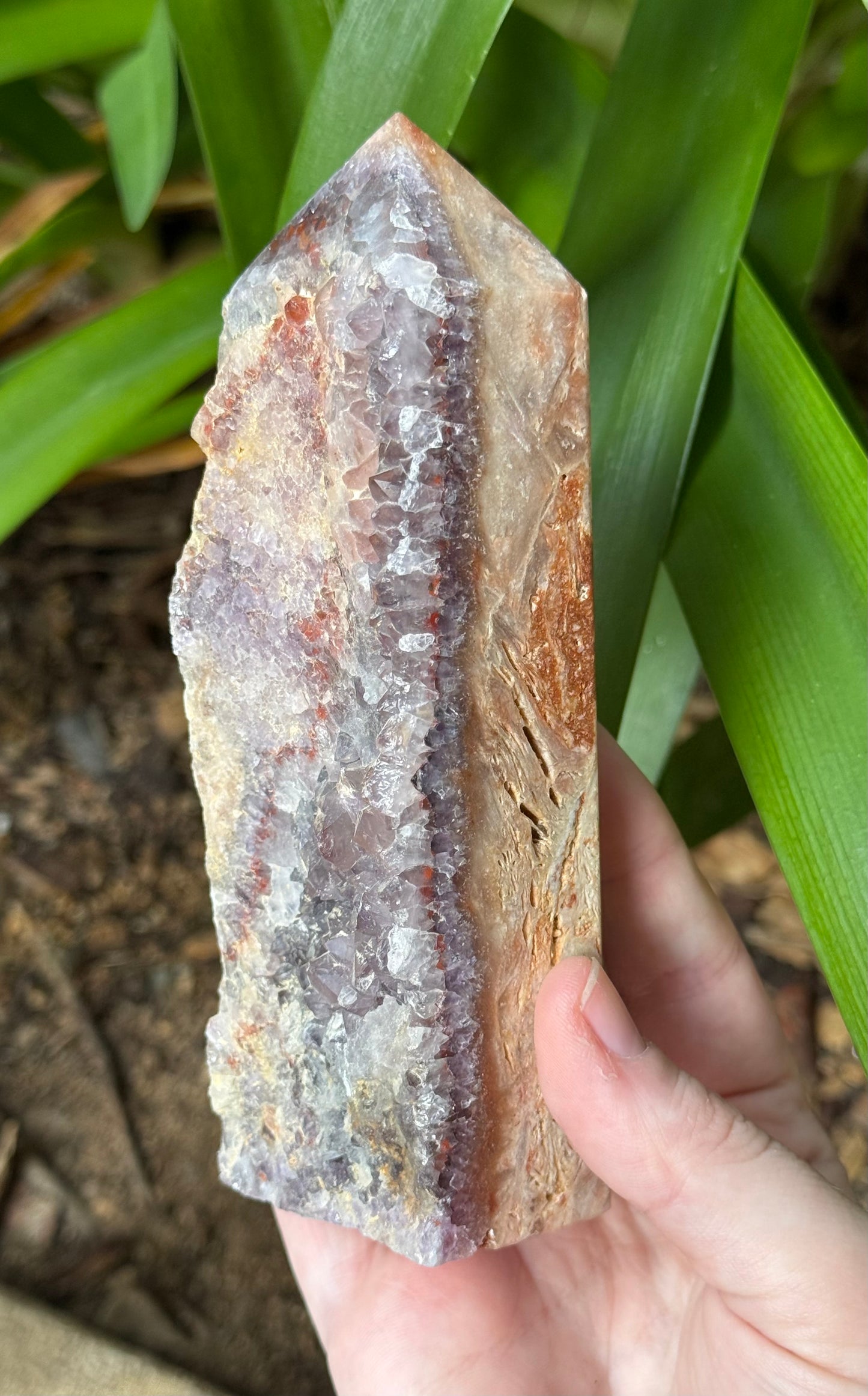 Raw Fluorite on Matrix Towers
