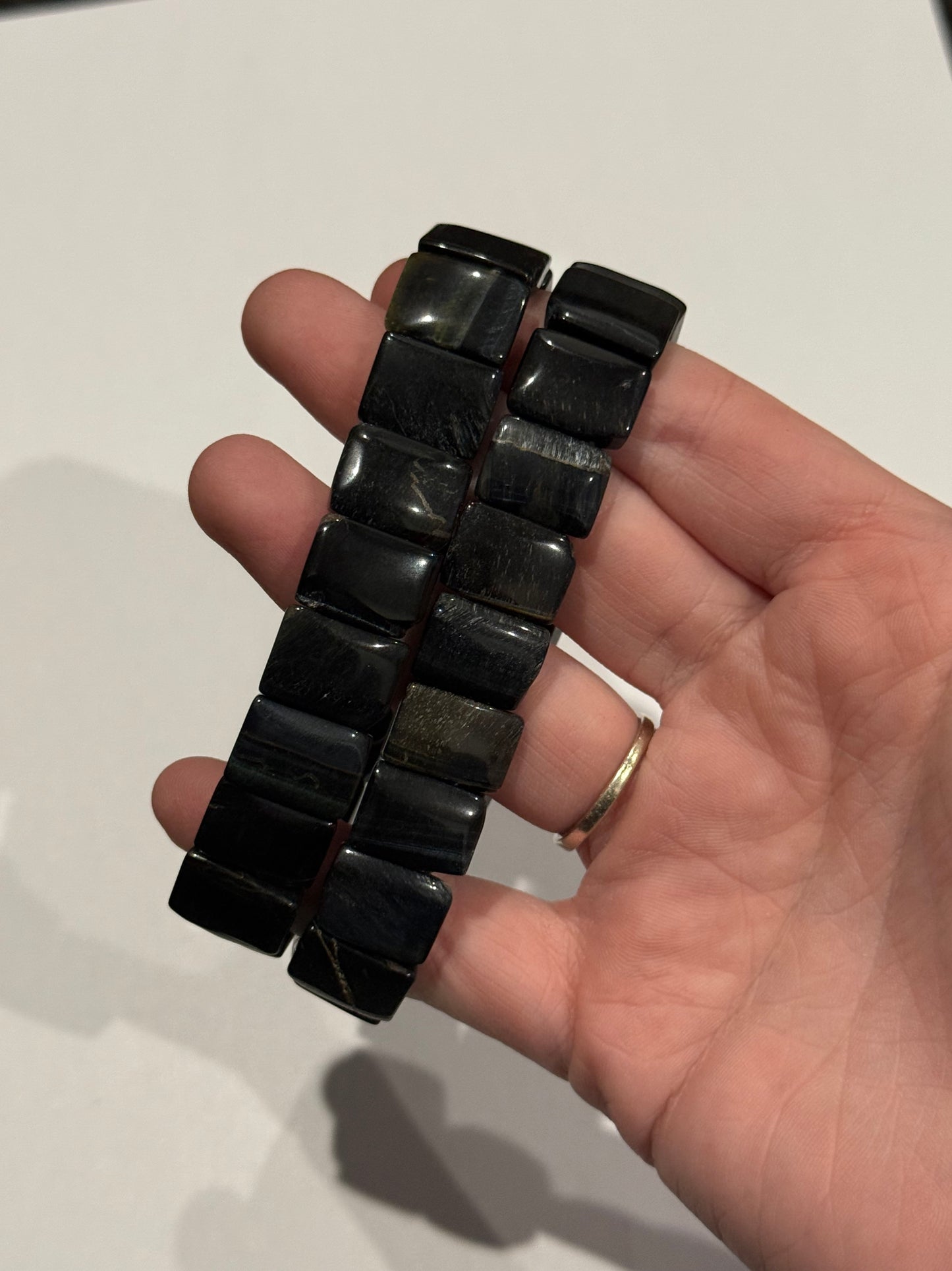 Faceted Rectangle Bracelets