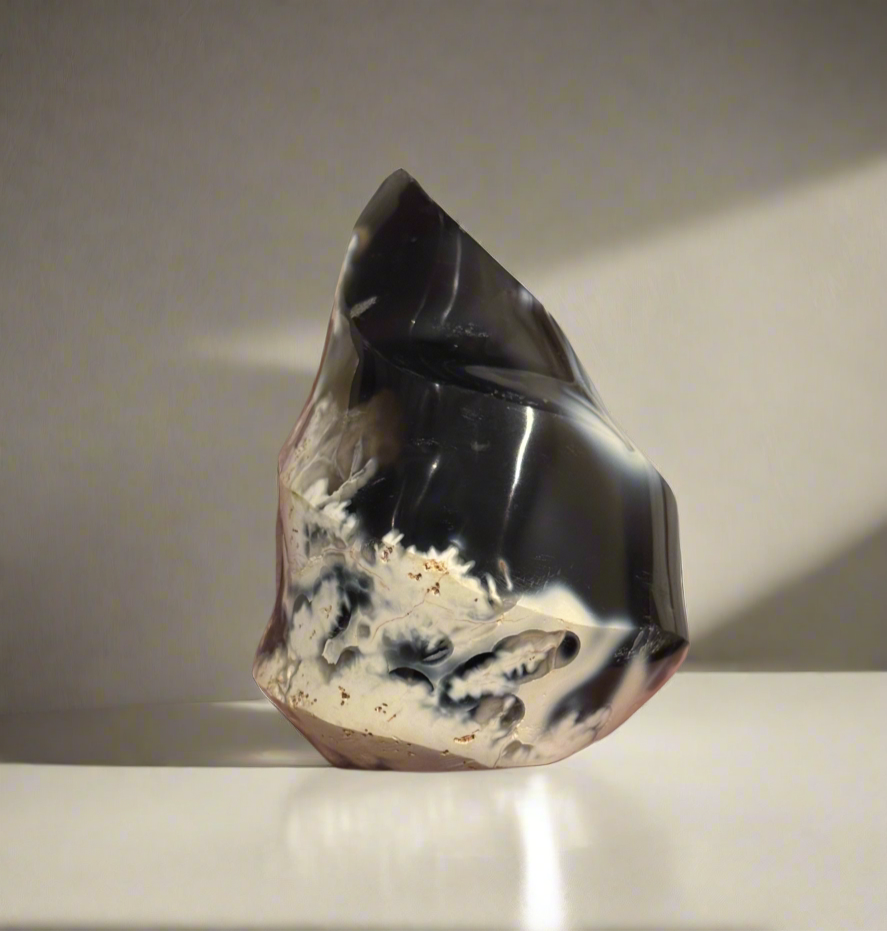 Orca Agate Flames