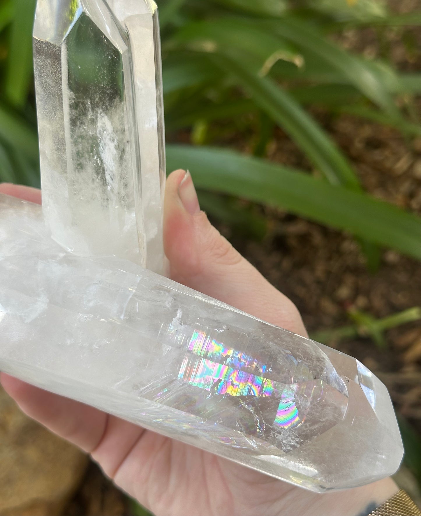 Double Point High Grade Clear Quartz