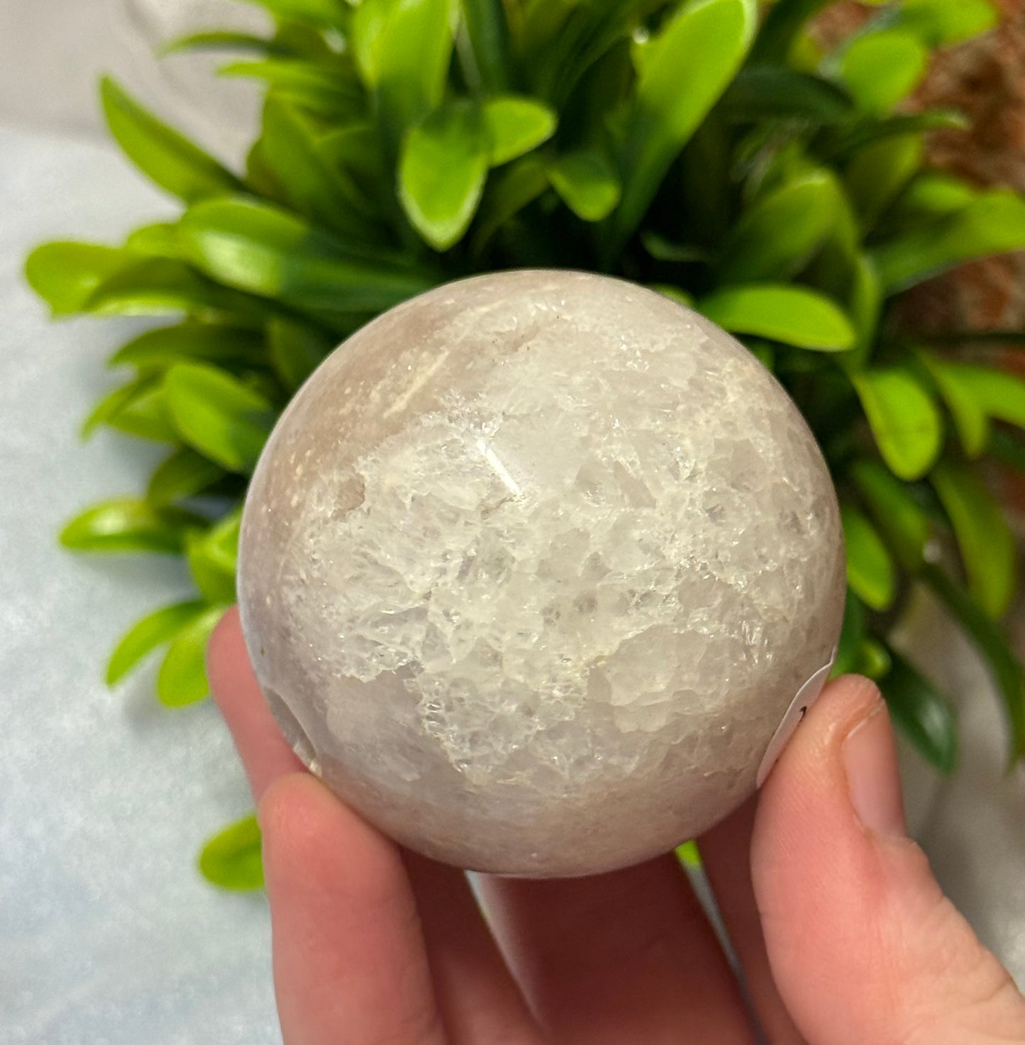 Pink Amethyst/Quartz Sphere