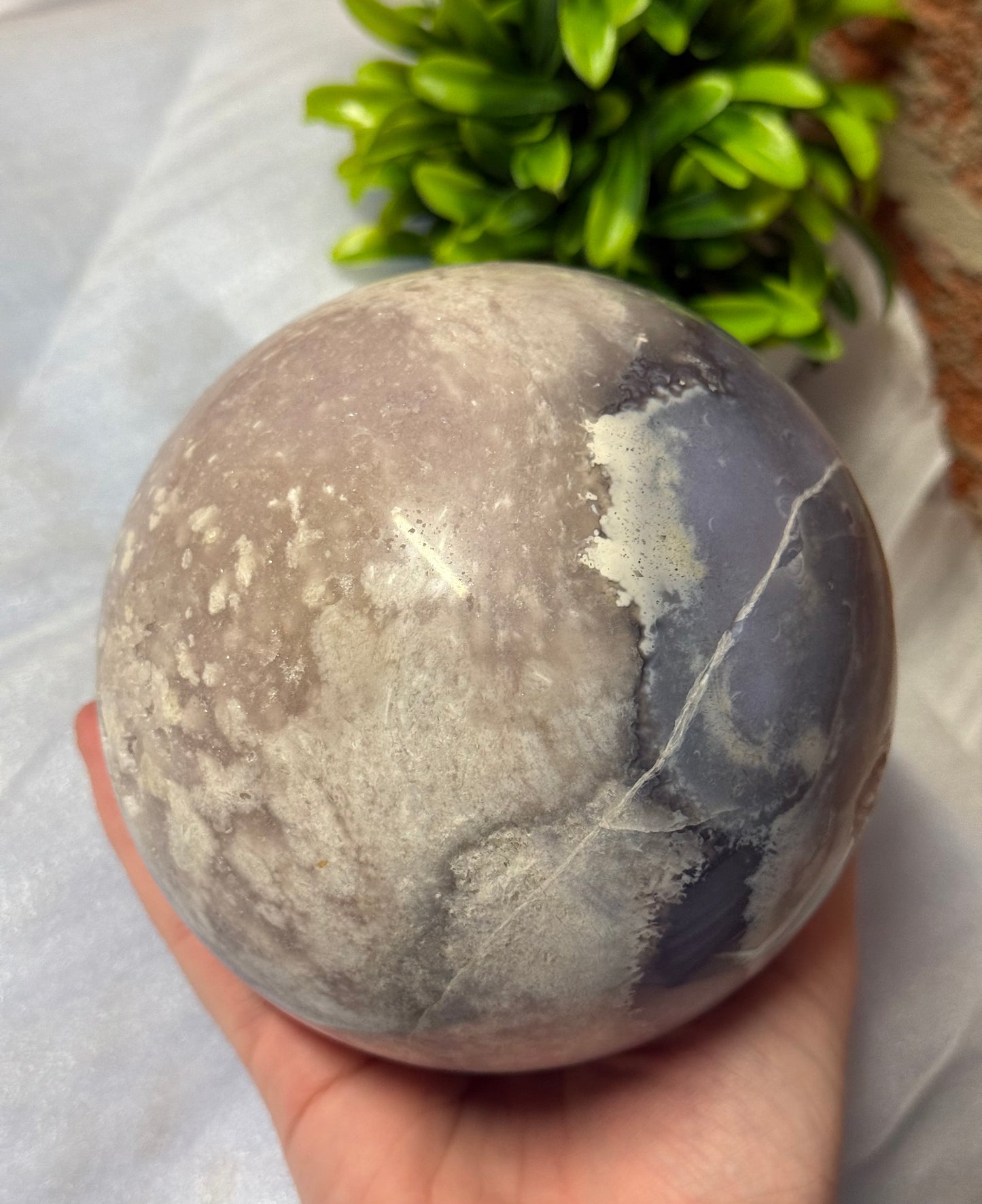 Pink Amethyst/Agate Sphere