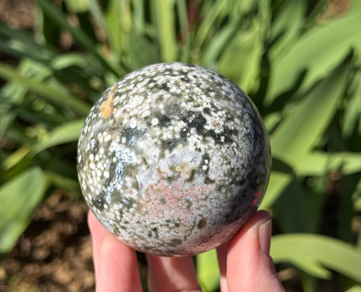 Orbital Ocean Jasper Spheres