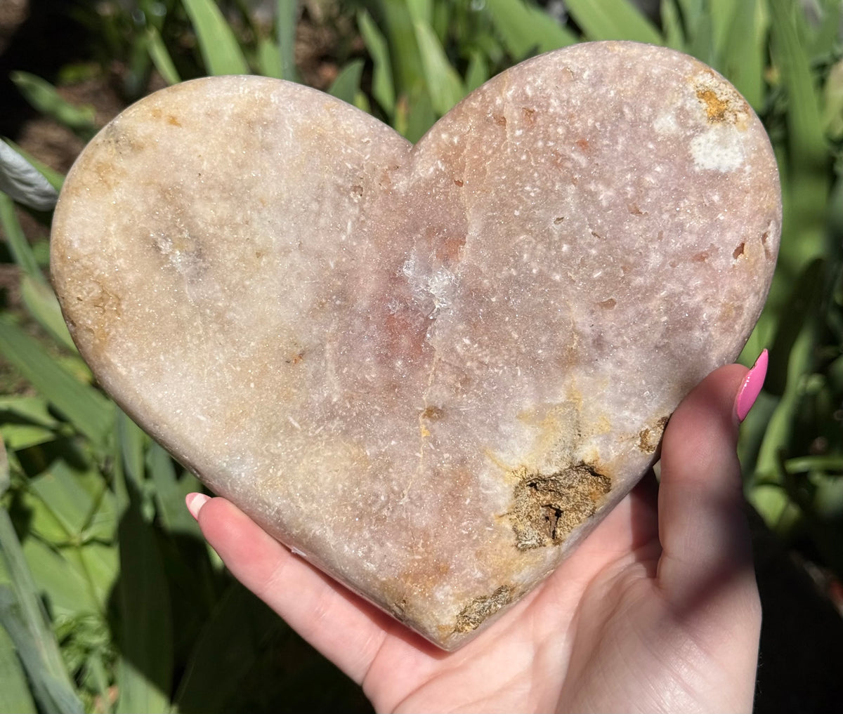 Pink Amethyst Heart
