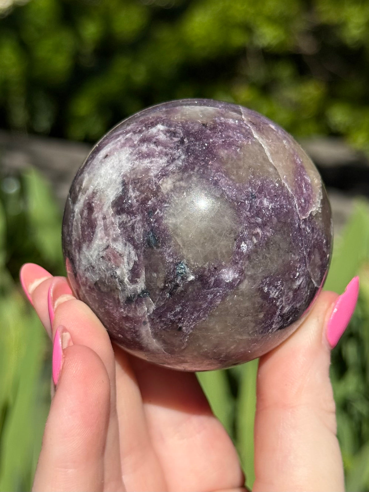 Unicorn Stone with Aquamarine Sphere