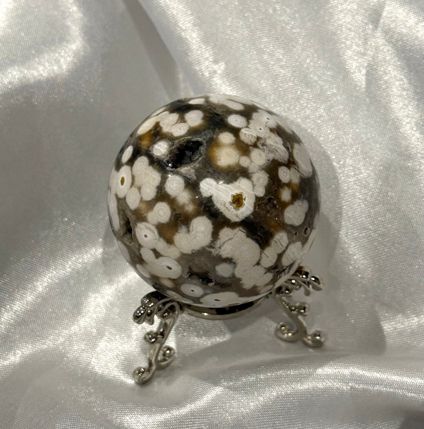 Orbital Ocean Jasper Sphere