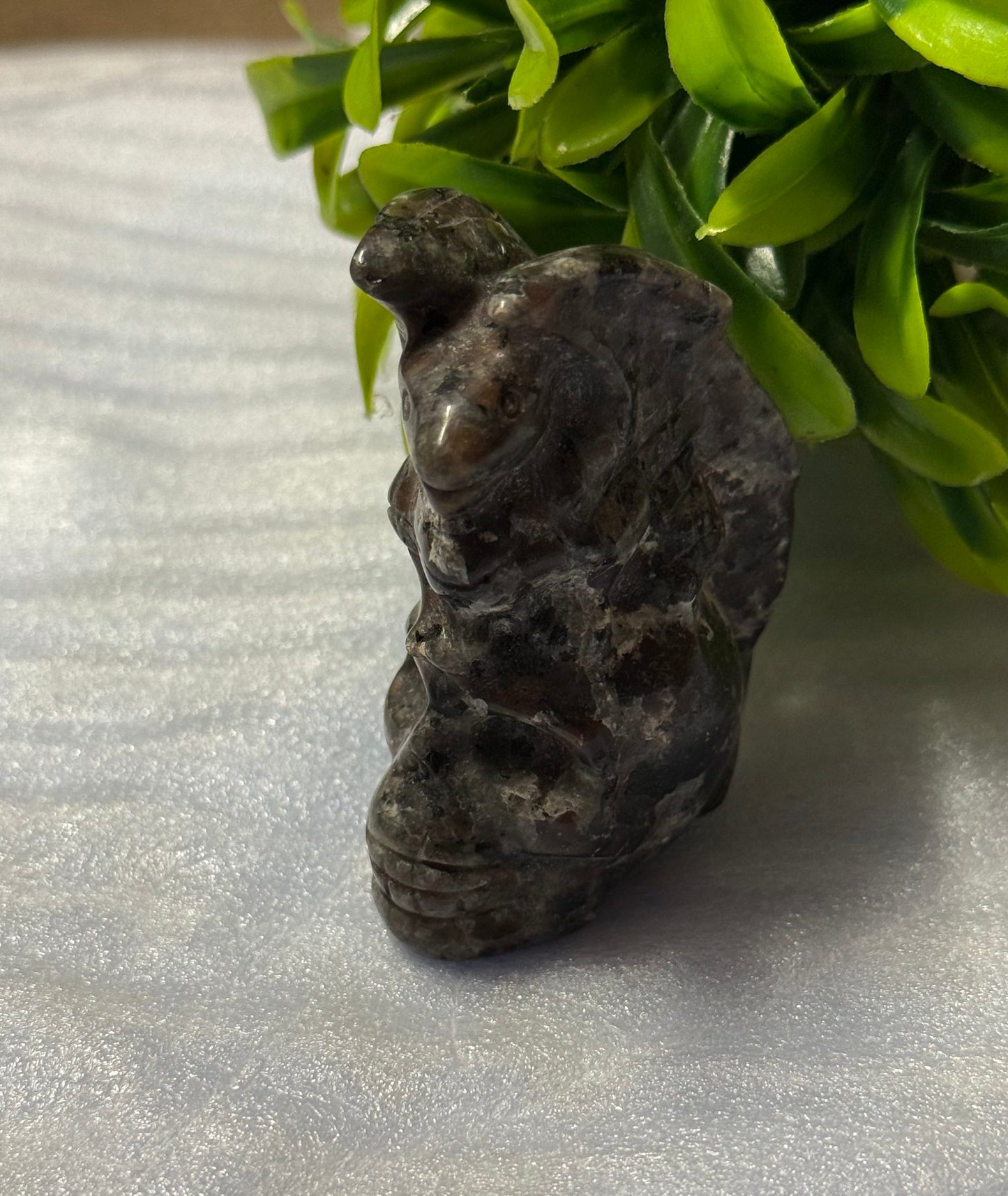 Dragon on Skull Carving