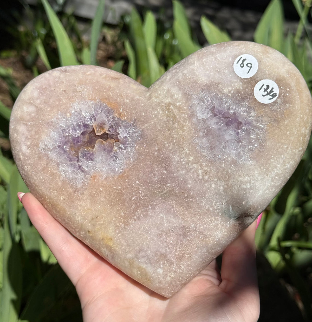 Pink Amethyst Heart