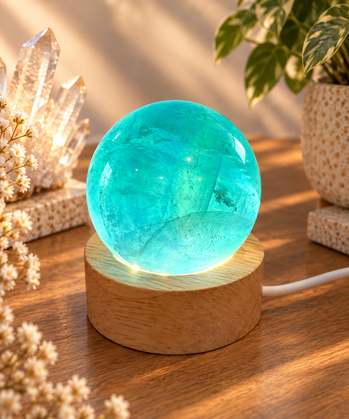 Blue Fluorite Spheres
