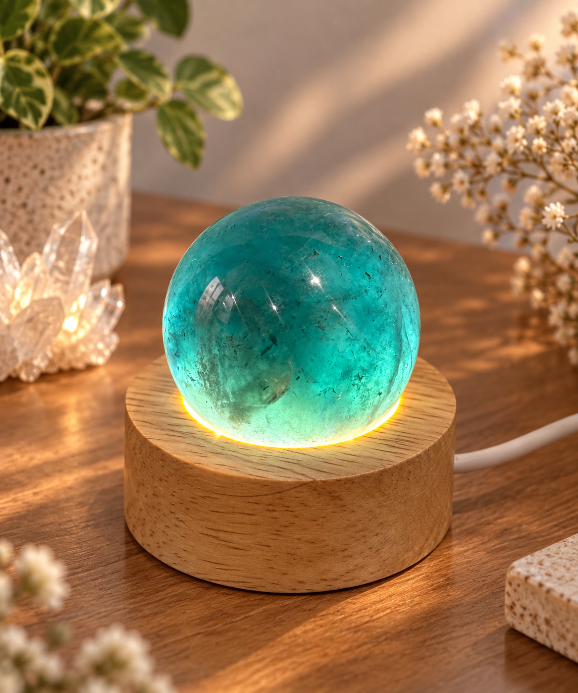Blue Fluorite Spheres