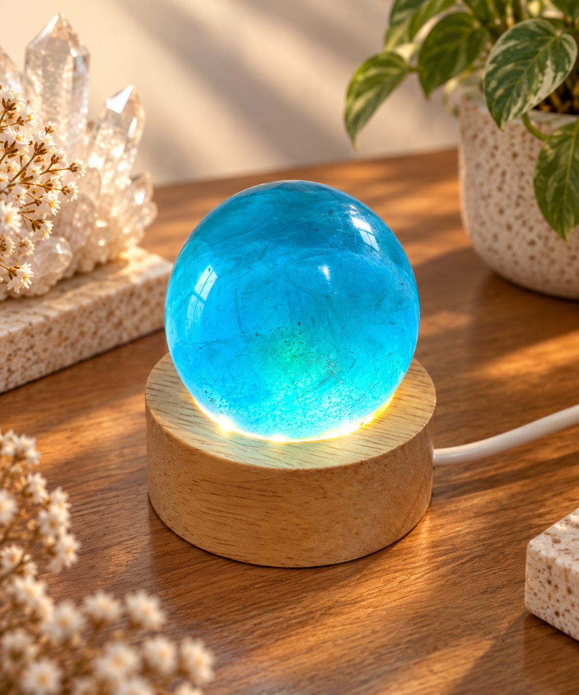 Blue Fluorite Spheres