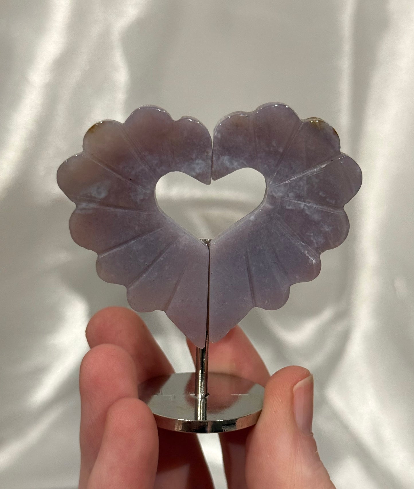 6.5cm Heart Wings on Stand