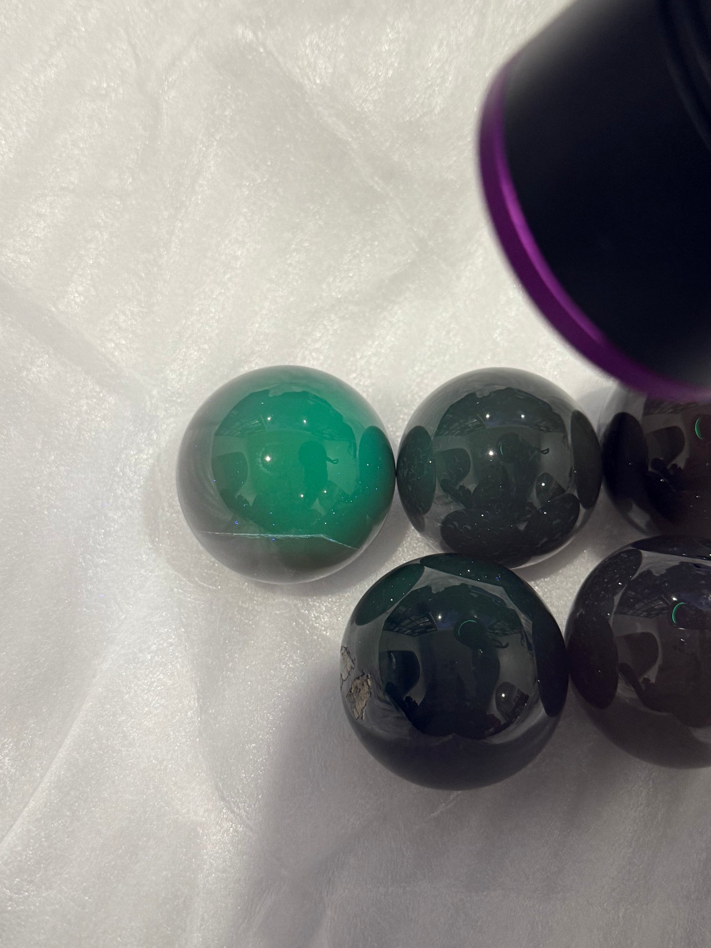 Volcano Agate Spheres