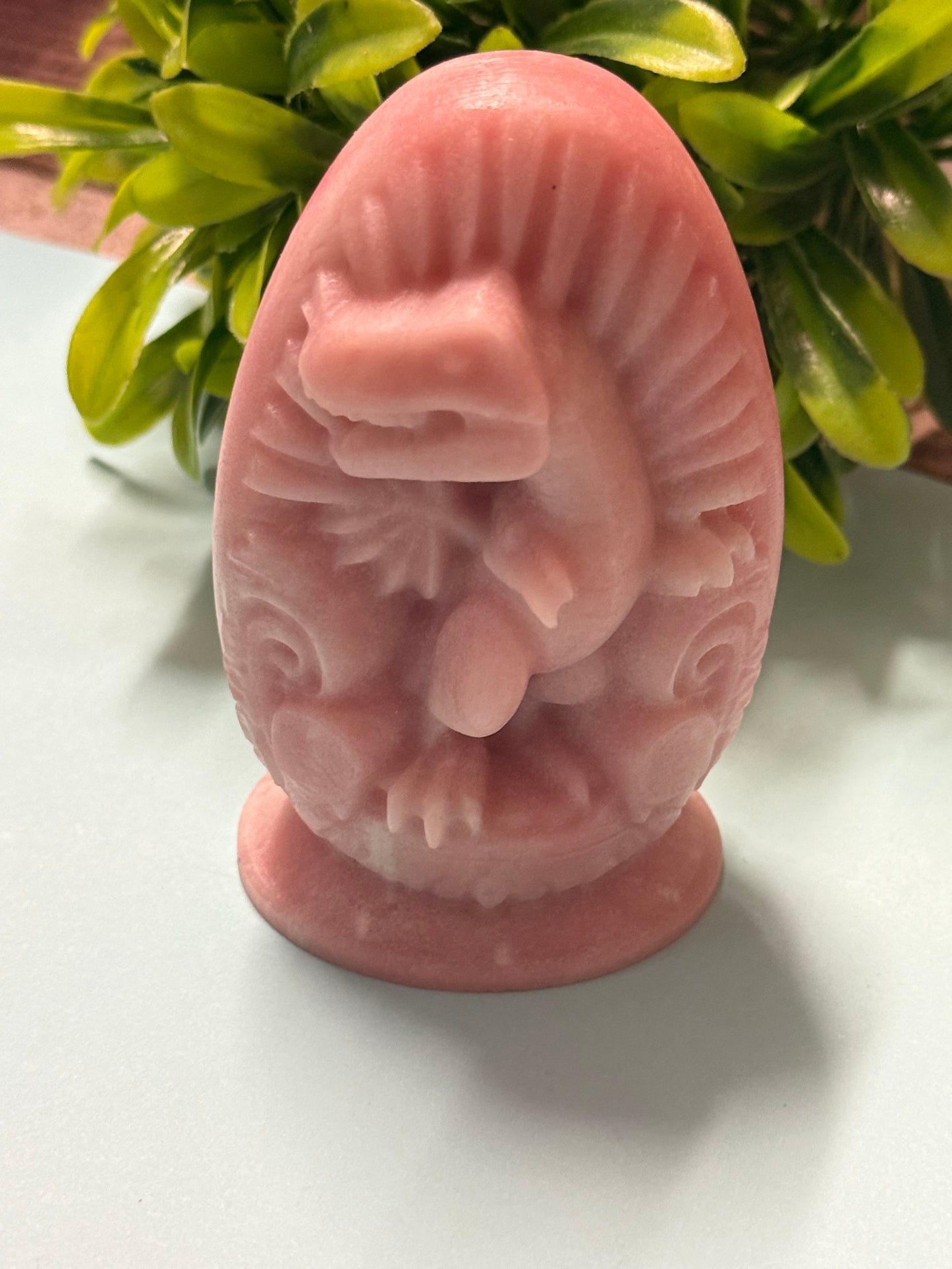 Pink Opal Double Carved Dino