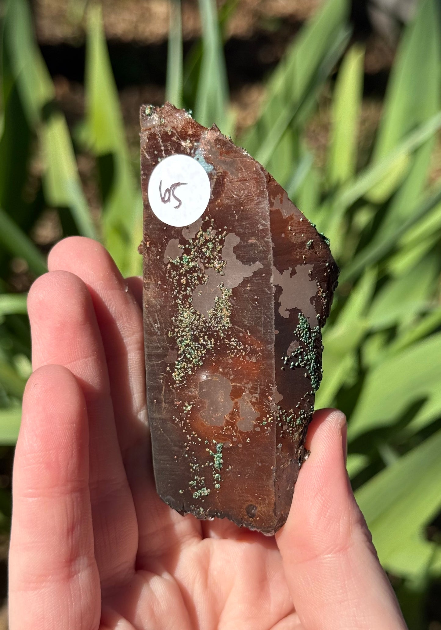 Malachite on Quartz Specimens