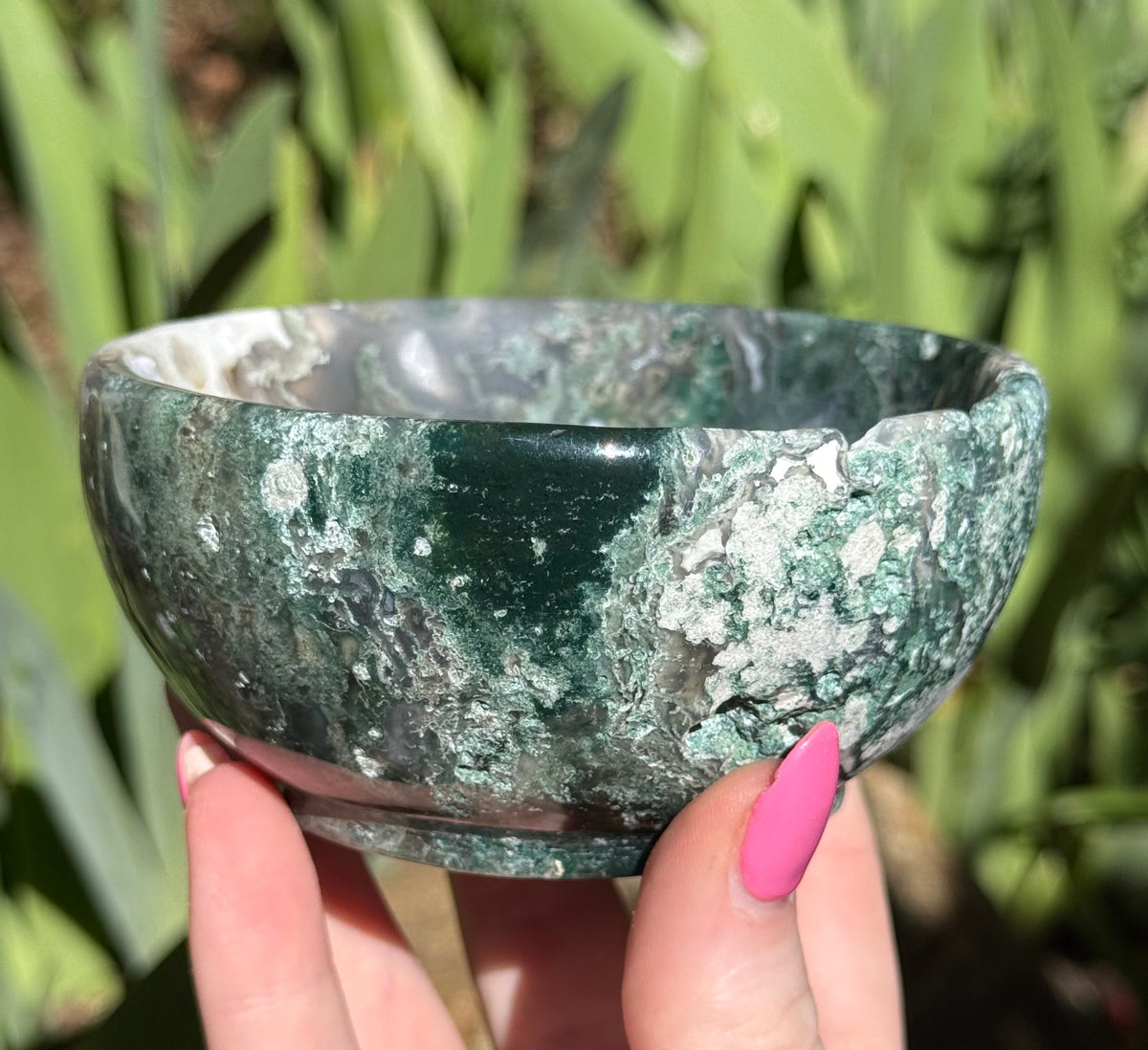 Moss Agate Bowl