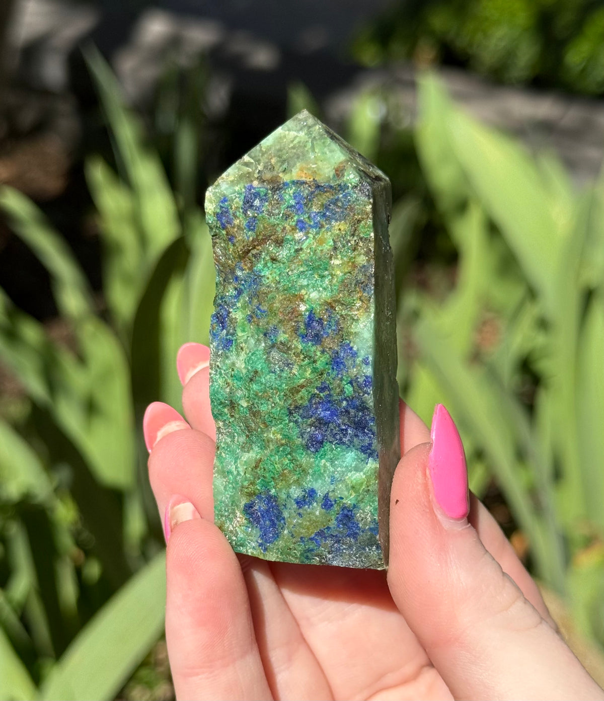 Azurite in Malachite Towers