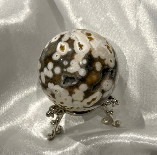 Orbital Ocean Jasper Sphere