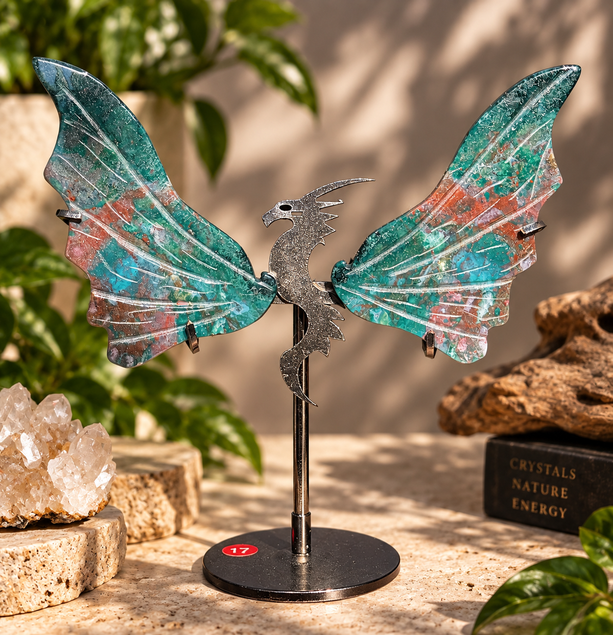 Ocean Jasper Dragon Wings