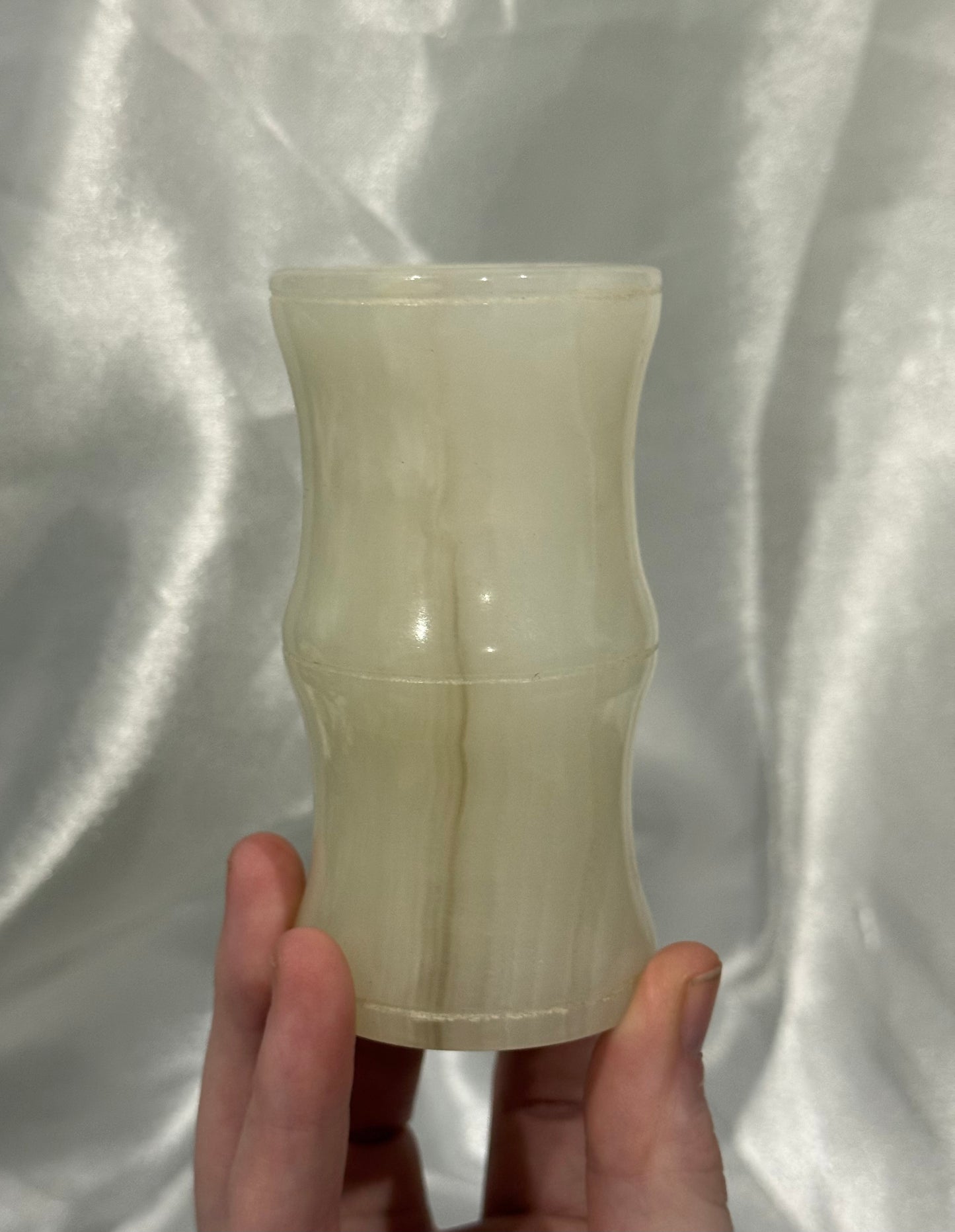 10cm Green Calcite Vase