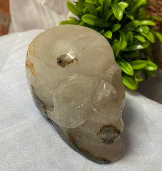 Quartz with Agate Skull