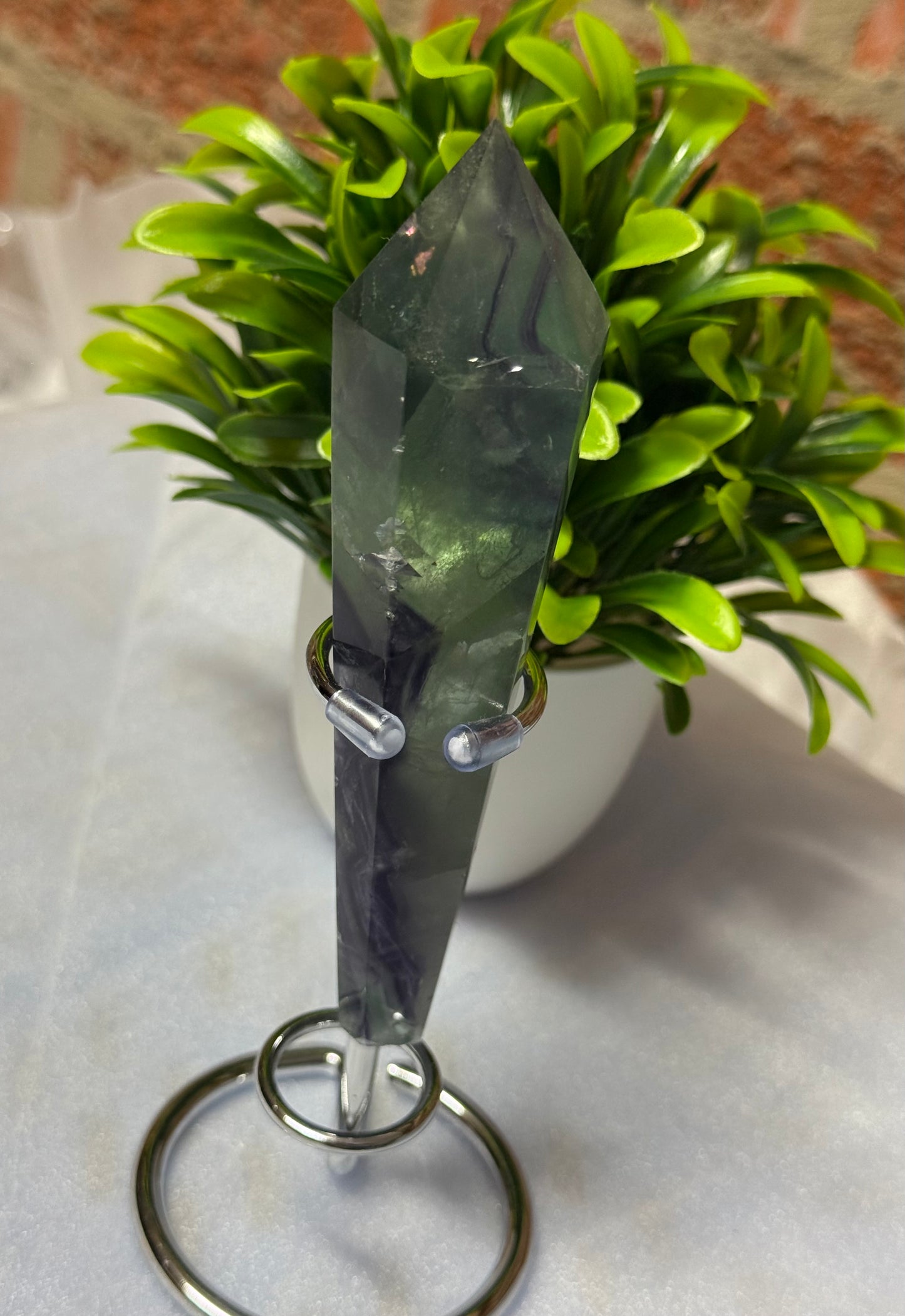 Fluorite Wands on stand