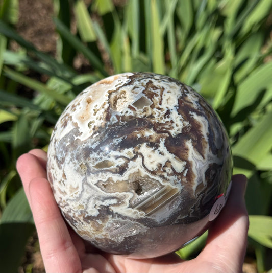 XL Moss Agate Sphere