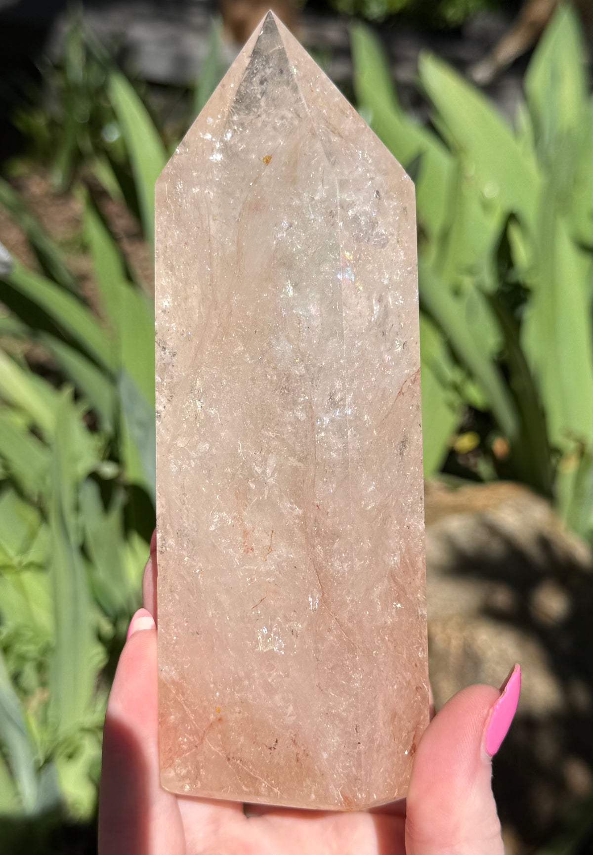 Pink Azeztulite Tower