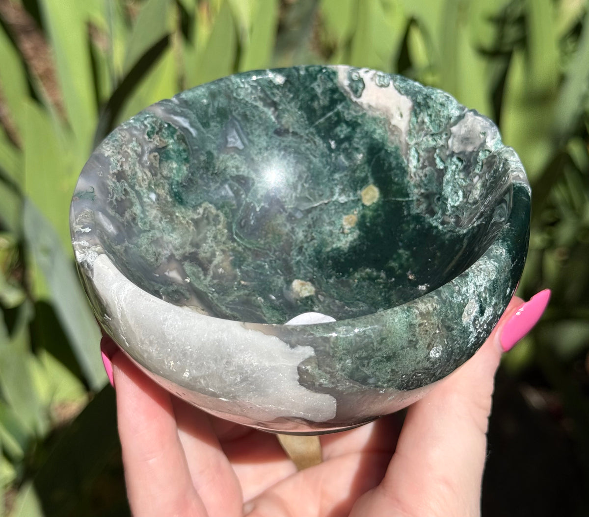 Moss Agate Bowl