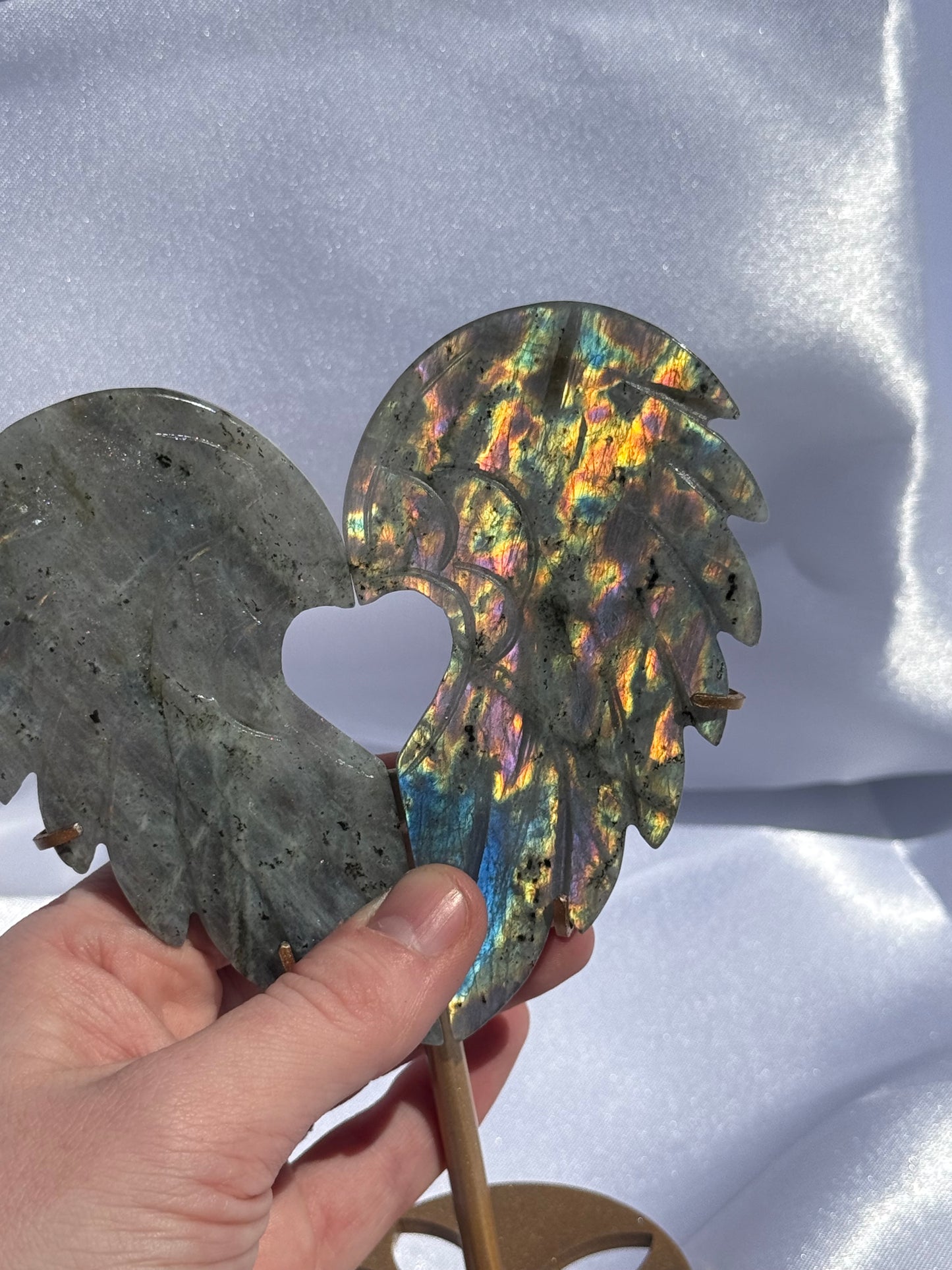 Heart Shaped Wings on Stand