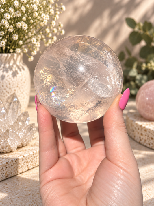 Girasol Quartz Sphere