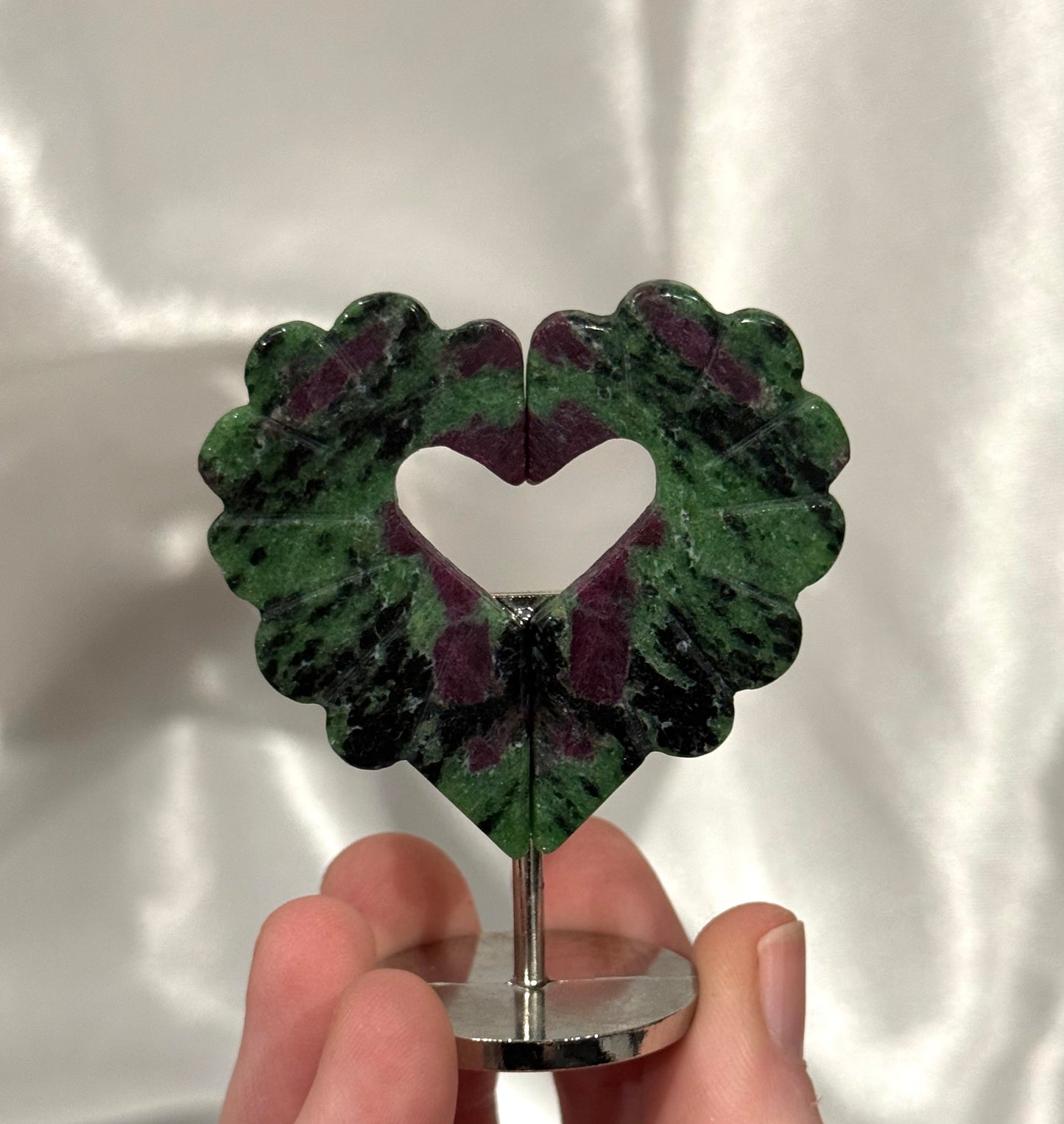 6.5cm Heart Wings on Stand