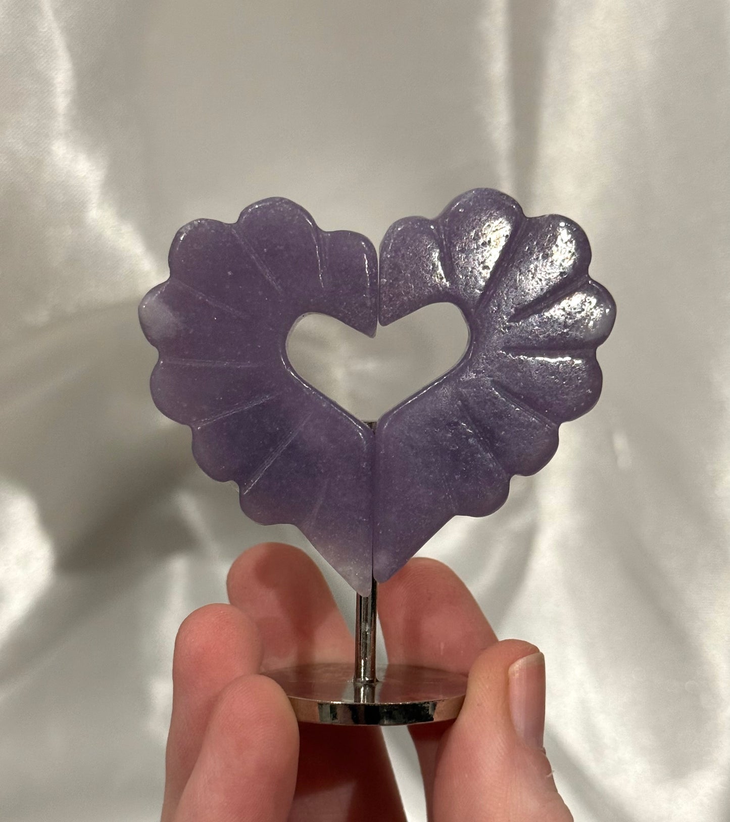 6.5cm Heart Wings on Stand