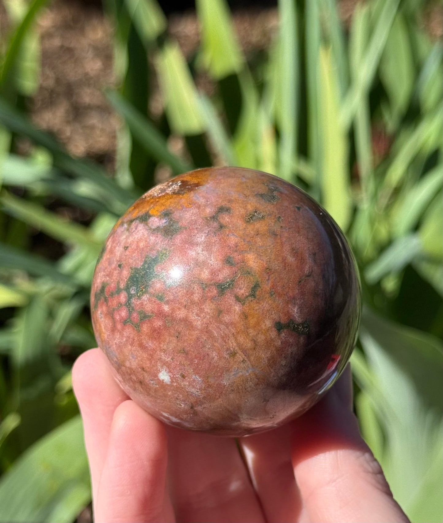 Orbital Ocean Jasper Spheres
